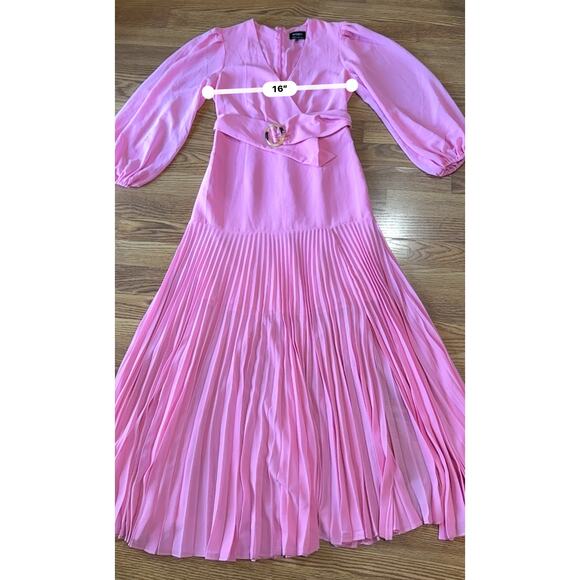 BARDOT DAYTONA LONG SLEEVE Garden MAXI DRESS IN VINTAGE PINK size small - Picture 8 of 16